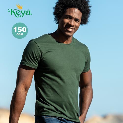 Camiseta de adulto Keya MC150 confeccionada en suave 100% algodón de 150g/m2. Disponible en variada gama de colores y en tallas S, M, L, XL, XXL.