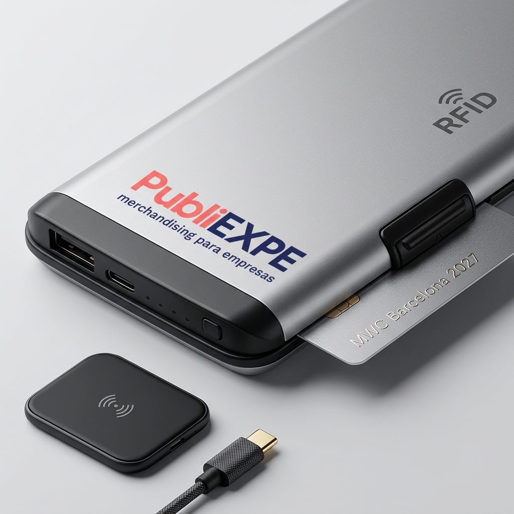 Estrategia de Publiexpe para Merchandising Tecnológico de Alto Impacto para MWC Barcelona 2027