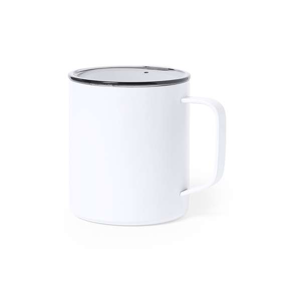 Taza térmica de acero inox, con doble pared y aislamiento de cobre al vacío, que permite mantener el calor y el frio durante un tiempo más prolongado, llegando a las 8 y 24 horas respectivamente. De 420ml de capacidad, y disponible en colores metalizados. Presentada en atractiva caja de diseño.