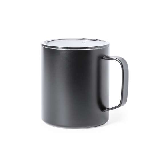 Taza térmica de acero inox, con doble pared y aislamiento de cobre al vacío, que permite mantener el calor y el frio durante un tiempo más prolongado, llegando a las 8 y 24 horas respectivamente. De 420ml de capacidad, y disponible en colores metalizados. Presentada en atractiva caja de diseño.