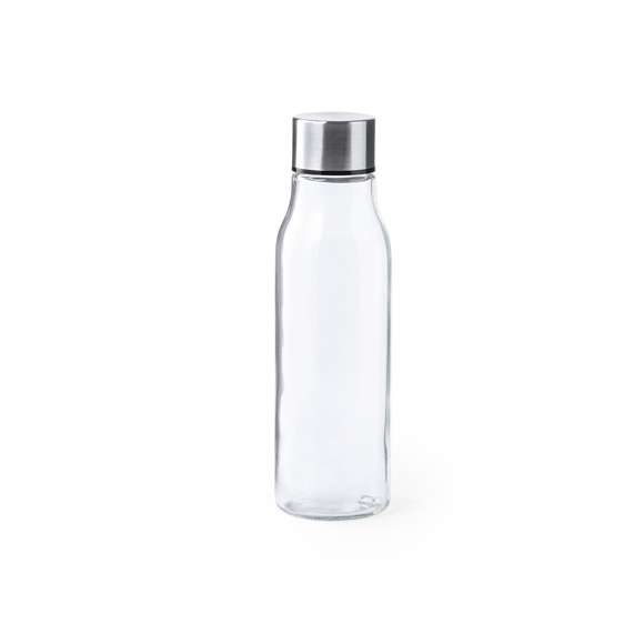 Bidón en alta calidad, de 550ml de capacidad. Fabricado en cristal de borosilicato, que ofrece una resistencia y durabilidad excepcionales, alargando su vida útil y pudiendo ser reutilizado infinidad de veces. Tapón en acero inox, libre de BPA. Presentado en atractiva caja de diseño.