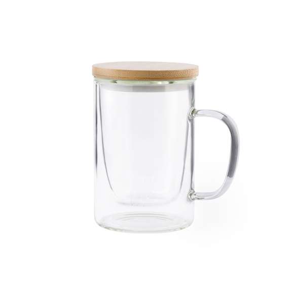 Taza para infusiones de línea nature, en alta calidad y de 450ml de capacidad, con infusor incluido. Fabricada en cristal de borosilicato, que ofrece una resistencia y durabilidad excepcionales, alargando su vida útil y pudiendo ser reutilizada infinidad de veces. Tapa en bambú libre de BPA y presentada en atractiva caja de diseño eco.