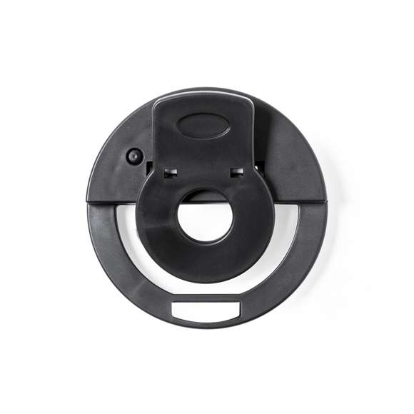 Anillo de luz led con acople para smartphone, fabricado en resistente ABS. 28 ledes, con 3 niveles de intensidad y recargable por USB (cable Micro USB incluido). Presentado en atractiva caja de diseño. Disponible manual en español e inglés.