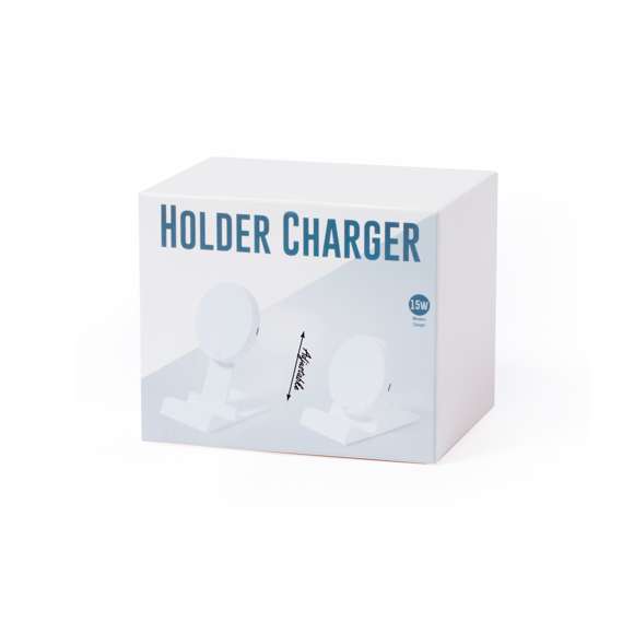 Cargador inalámbrico de carga rápida 15W. En elegante acabado blanco, con base de carga con altura regulable y función soporte para smartphone. Compatible con dispositivos equipados con tecnología de carga inalámbrica. Cable de carga Tipo C incluido, con amplia superficie de marcaje y presentado en atractiva caja de diseño. Disponible manual de instrucciones en español e inglés.  En cumplimiento con los requisitos de seguridad: Sistema de protección contra sobrecalentamiento.Sistema de protección contra sobrecarga.Sistema de bloqueo para evitar cortocircuitos.