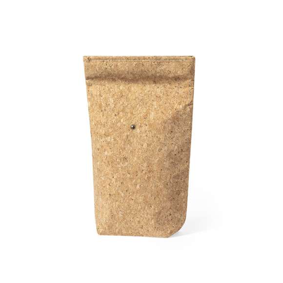  	Bolsa térmica de línea nature fabricada en corcho, para así fomentar el uso de materias primas naturales y contribuir a la sostenibilidad del planeta. Compartimento principal con tira de algodón y cierre de corchete, con interior isotermo de aluminio.