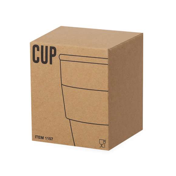 Vaso de línea nature de 350 ml de capacidad. Fabricado en PP veteado, con banda exterior en corcho natural y tapa fabricada en bambú. Con certificación Food Grade, garantizando la seguridad cuando los alimentos entran en contacto con el material usado para fabricar el producto. Presentado en atractiva caja de diseño eco.