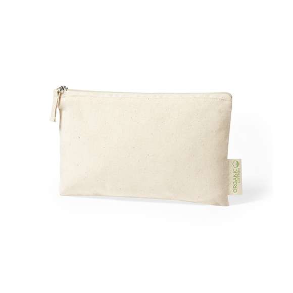  	Neceser fabricado en material100% algodón orgánico de 180g/m2 y en tono natural. Con certificación GOTS (Global Organic Textile Standard, ó Norma Mundial de Textiles Orgánicos) que garantiza que los tejidos están hechos de fibras orgánicas. Cierre de cremallera con tirador a juego y distintivo eco en etiqueta exterior. Incluye hangtag de cartón reciclado con distintivo eco.