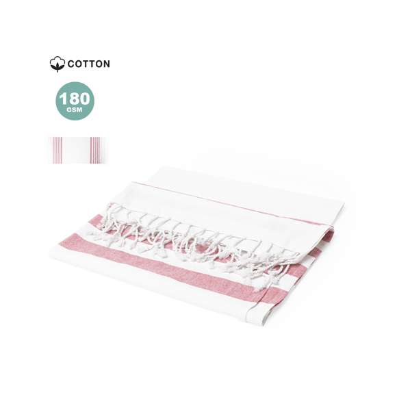 Pareo toalla de diseño bicolor, fabricado en material 100% algodón de 180g/m2. Tamaño 170x90cm y disponible en variada gama de colores.