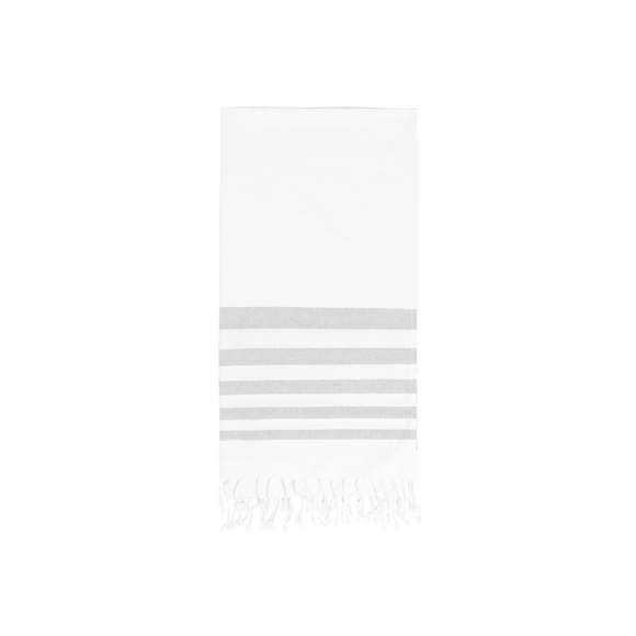 Pareo toalla de diseño bicolor, fabricado en material 100% algodón de 180g/m2. Tamaño 170x90cm y disponible en variada gama de colores.