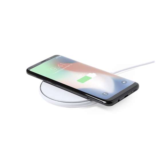 Cargador inalámbrico circular, con carga rápida de 15W y base antideslizante. Cable micro USB incluido y compatible con smartphones con tecnología de carga inalámbrica. Presentado en atractiva caja de diseño. Disponible manual de instrucciones en español e inglés. En cumplimiento con los requisitos de seguridad: Sistema de protección contra sobrecalentamiento.Sistema de protección contra sobrecarga.Sistema de bloqueo para evitar cortocircuitos.