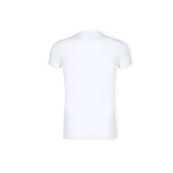 Camiseta adulto blanca Iconic de Fruit Of The Loom. Fabricada en material 100% algodón peinado Ring Spun de 140g/m2 hilado en anillo. De tacto suave y corte moderno, con cuello redondo estrecho de canalé 1x1 y tapeta a juego. Etiqueta fácilmente removible y disponible en tallas S, M, L, XL, XXL.