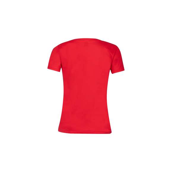 Camiseta para mujer color Iconic V-Neck de Fruit Of The Loom. Fabricada en material 100% algodón peinado Ring Spun de 150g/m2 hilado en anillo. De tacto suave y corte entallado, con costuras laterales diseñadas para un ajuste perfecto. Con cuello en pico estrecho de canalé 1x1 y tapeta a juego. Etiqueta fácilmente removible y disponible en variada gama de colores. Tallas XS, S, M, L, XL, XXL.
