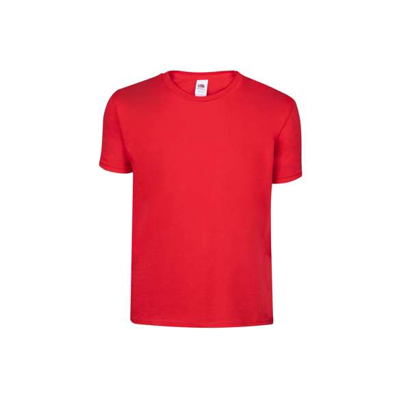 Camiseta para niño color Iconic de Fruit Of The Loom. Fabricada en material 100% algodón peinado Ring Spun de 150g/m2. De tacto suave y corte clásico, con cuello redondo estrecho de canalé 1x1 y tapeta a juego. Etiqueta fácilmente removible y disponible en variada gama de colores. Tallas 3-4, 5-6, 7-8, 9-11, 12-13, 14-15.