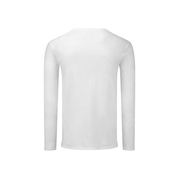 Camiseta adulto color Iconic Long Sleeve de Fruit Of The Loom. Manga larga, fabricada en material 100% algodón peinado Ring Spun de 150g/m2. De tacto suave y corte clásico, con cuello redondo estrecho de canalé 1x1 y tapeta a juego. Etiqueta fácilmente removible y disponible en variada gama de colores. Tallas S, M, L, XL, XXL.