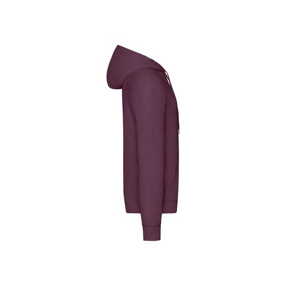 Sudadera para adulto Lightweight Hooded Sweat de Fruit Of The Loom con capucha y cordón plano de ajuste a juego. Fabricada en felpa ligera sin cepillar, en combinación de materiales 80% algodón + 20% poliéster de 240g/m2. Con manga raglán. Bolsillo frontal tipo canguro, con cintura y puños en algodón/ LYCRA®. Disponible en variada gama de colores y en tallas S, M, L, XL, XXL.