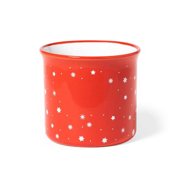 Taza de cerámica con diseño navideño vintage y 280 ml de capacidad. Con área de marcaje especial en el frontal. Presentada en atractiva caja individual kraft.