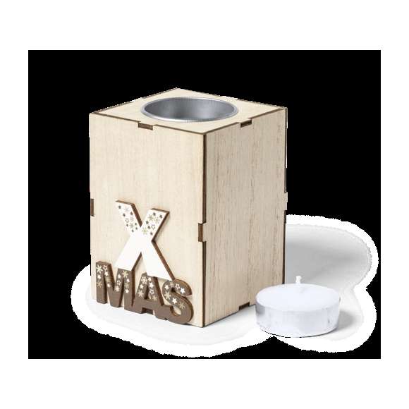 Vela aromática navideña de línea nature y fabricada en madera. Con aroma vainilla y de original diseño navideño en distintos tonos de madera natural, conviertiéndola en un regalo ideal para decorar cualquier estancia y espacio. Presentada en caja individual de diseño eco.