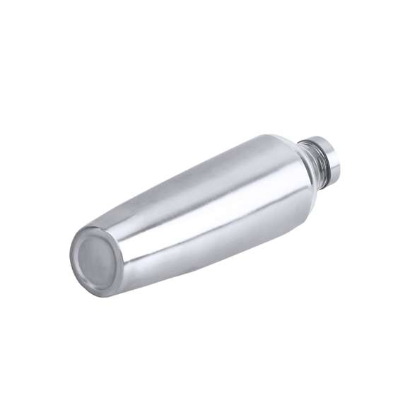Bidón de diseño en alta calidad, de 850 ml de capacidad. Fabricado en cristal de borosilicato, que ofrece una resistencia, estética y durabilidad excepcionales, alargando su vida útil y pudiendo ser reutilizado infinidad de veces. Tapón y funda del cuerpo del bidón en acero inox. Presentado en atractiva caja de diseño.