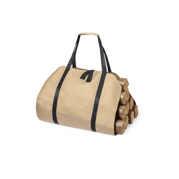  	Bolsa portaleña fabricada en resistente poliester, con un diseño muy práctico y cómodo para transportar leña sin riesgo de arañazos y heridas en las manos. Incluye dos cintas con mango antideslizante para fácil transporte y cierre de velcro. Plegado de pequeño tamaño para un sencillo almacenamiento. Presentado en bolsa individual.