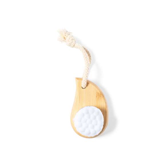  	Limpiador facial de línea nature fabricado en madera procedente de cortes naturales. Cepillo de fibras exfoliantes superfinas y extra suaves para una eficaz limpieza de la piel, favoreciendo su cuidado e higiene. Con mango ergonómico para un fácil y cómodo uso. Presentado en caja individual de diseño eco en cartón kraft.
