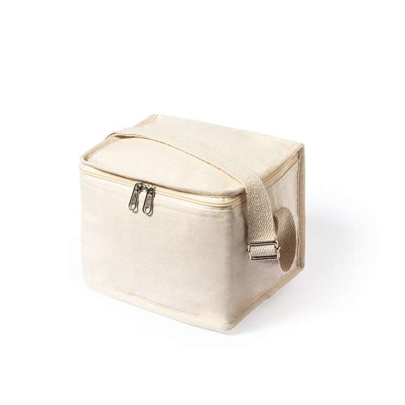 Set de fiambrera y nevera de línea nature con Certificación Food Grade, garantizando la seguridad cuando los alimentos entran en contacto con el material usado para fabricar el producto. Incluye:Nevera fabricada en material 100% algodón, con interior isotermo acabado en aluminio. Cierre de cremallera con doble tirador de cordón y asa de transporte a juego.Fiambrera fabricada en PP veteado libre de BPA, con tapa de bambú y 1l de capacidad. Cierre de cinta elástica de seguridad, con compartimentos para tenedor, cuchara y cuchillo (incluidos).