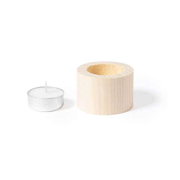 Original vela de línea nature con aroma vainilla. Base fabricada en madera natural, presentada en atractiva caja individual de diseño eco y acabado kraft.