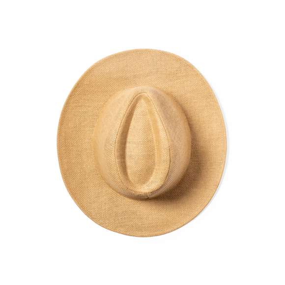Sombrero indiana fabricado en paja de papel, con confortable cinta ajustable interior.