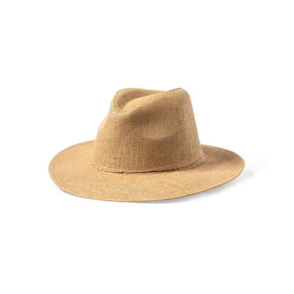 Sombrero indiana fabricado en paja de papel, con confortable cinta ajustable interior.