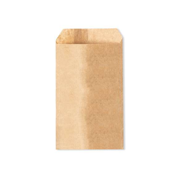  	Bolsa de presentación de línea nature fabricada en papel reciclado kraft. Formato 9 x 14.5 cm + 2 cm de solapa. En línea con la tendencia del mercado hacia la sostenibilidad integral del regalo, ofreciendo soluciones de origen reciclado con el fin de ayudar a la mejora y conservación de nuestro planeta.