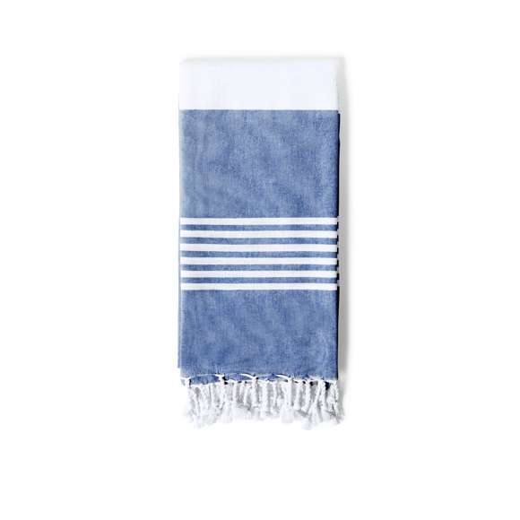 Pareo toalla de diseño bicolor, fabricado en material 100% algodón de 180g/m2. Tamaño 170x90 cm y disponible en variada gama de colores.