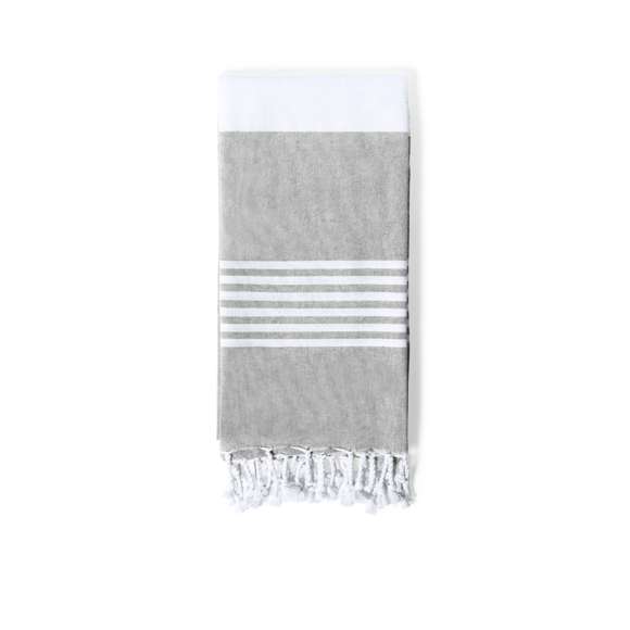 Pareo toalla de diseño bicolor, fabricado en material 100% algodón de 180g/m2. Tamaño 170x90 cm y disponible en variada gama de colores.