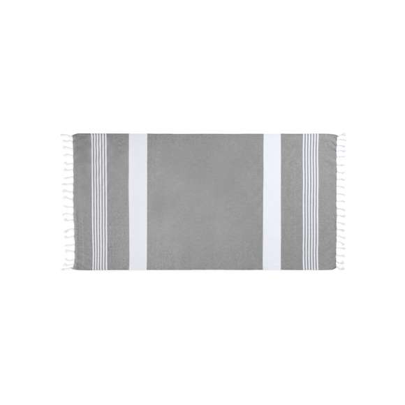 Pareo toalla de diseño bicolor, fabricado en material 100% algodón de 180g/m2. Tamaño 170x90 cm y disponible en variada gama de colores.