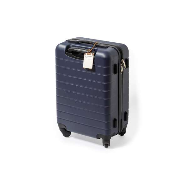 Identificador para maletas de línea nature y original diseño trolley, fabricado en caña de trigo. Con resistente cinta de acople y tarjeta de identificación en español e inglés.La caña de trigo fomenta la utilización de materias primas naturales, reduciendo así las emisiones contaminantes.