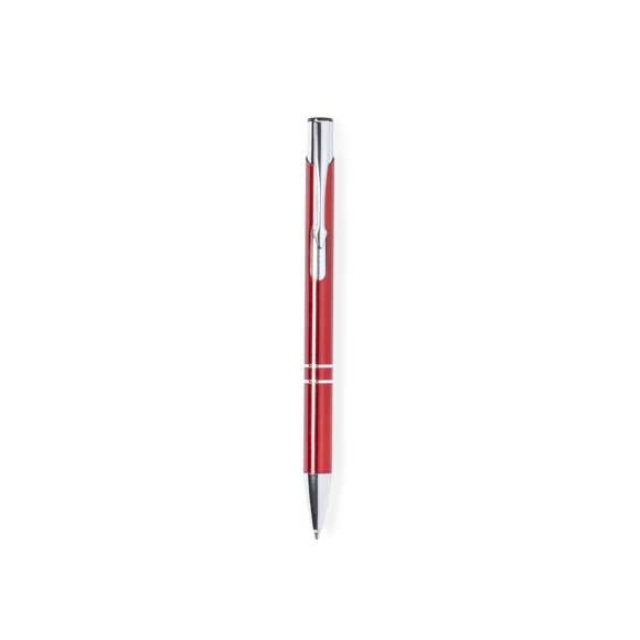 Bolígrafo eco-friendly fabricado en aluminio reciclado. De mecanismo pulsador, con cuerpo disponible en variada gama de colores metalizados y accesorios en cromado. Con clip metálico y distintivo aluminio reciclado en la parte superior del bolígrafo. Cartucho jumbo y tinta azul.El origen del aluminio reciclado se encuentra en la reutilización casi infinita de uno de los materiales con mayor potencial de reciclabilidad sin perder sus propiedades. Esta característica lo convierte en un material eco-friendly de origen reciclado, fácilmente reciclable y de cuyos procesos de tratamiento y desechos para la obtención del material se pueden obtener nuevos recursos reutilizables, consumiendo menos energía en su fabricación, entre otros factores de sostenibilidad. Certificación GRS (Global Recycled Standard / Estándar de Reciclaje Global), que garantiza el origen reciclado del material usado para fabricar el producto.