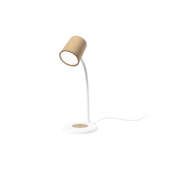 Lámpara multifunción de diseño exclusivo Limited Edition, en elegante acabado blanco y con detalles corcho natural.  Regulable en altura, con 12 LEDs y 3 posiciones de iluminación (cálida, fría y media) e intensidad de luz regulable. Con altavoz Bluetooth® de 3W de potencia y cargador inalámbrico integrado de 10W, compatible con dispositivos equipados con tecnología de carga inalámbrica Qi. Con base antideslizante y cable cargador Tipo C de 1 m incluido. Disponible manual de instrucciones en español e inglés.  Presentación en estuche Limited Edition Experience, de diseño único y protegido por derechos de propiedad industrial. Incluida tarjeta en cartón reciclado con descripción Limited Edition.  De la perfecta combinación entre exclusividad y diseño nace Limited Edition, una colección especial de ideas promocionales de edición limitada. Un nuevo concepto, inspirado en la fusión de artículos premium con las últimas tendencias, en tiradas de unidades limitadas, y ofreciendo una experiencia de regalo única, exclusiva e inolvidable.  Fabricado conforme a los estándares RoHS y en cumplimiento con los siguientes requisitos de seguridad:  Sistema de protección contra sobrecalentamiento. Sistema de protección contra sobrecarga. Sistema de bloqueo para evitar cortocircuitos.
