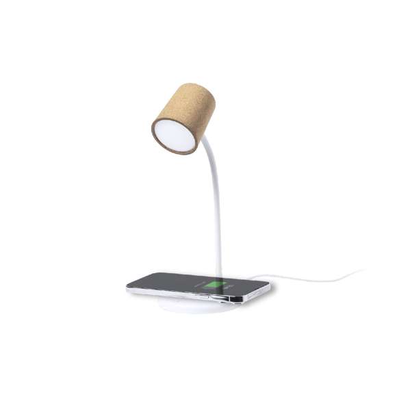 Lámpara multifunción de diseño exclusivo Limited Edition, en elegante acabado blanco y con detalles corcho natural.  Regulable en altura, con 12 LEDs y 3 posiciones de iluminación (cálida, fría y media) e intensidad de luz regulable. Con altavoz Bluetooth® de 3W de potencia y cargador inalámbrico integrado de 10W, compatible con dispositivos equipados con tecnología de carga inalámbrica Qi. Con base antideslizante y cable cargador Tipo C de 1 m incluido. Disponible manual de instrucciones en español e inglés.  Presentación en estuche Limited Edition Experience, de diseño único y protegido por derechos de propiedad industrial. Incluida tarjeta en cartón reciclado con descripción Limited Edition.  De la perfecta combinación entre exclusividad y diseño nace Limited Edition, una colección especial de ideas promocionales de edición limitada. Un nuevo concepto, inspirado en la fusión de artículos premium con las últimas tendencias, en tiradas de unidades limitadas, y ofreciendo una experiencia de regalo única, exclusiva e inolvidable.  Fabricado conforme a los estándares RoHS y en cumplimiento con los siguientes requisitos de seguridad:  Sistema de protección contra sobrecalentamiento. Sistema de protección contra sobrecarga. Sistema de bloqueo para evitar cortocircuitos.