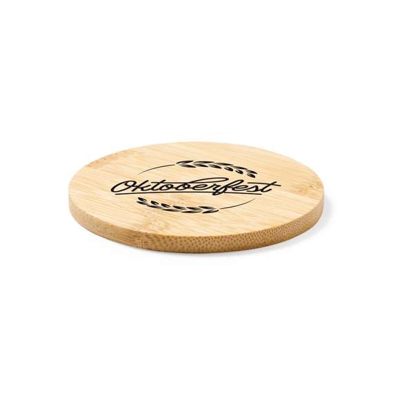 Posavasos de línea nature fabricado en bambú natural.