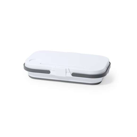 Cesta nevera para picnic plegable y multifunción. Fabricada en resistente material PP de acabado blanco, con capacidad de 16 litros. Tapa convertible en mesa mediante 2 patas plegables, con soportes para smartphone o tablet y bidón integrados. Incluye 2 asas de transporte plegables en gris. Una vez plegada ocupa poco espacio, ideal para un fácil almacenamiento.
