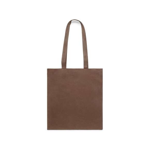 Bolsa fabricada en algodón 100% de 240g/m2. De acabado cosido y asas largas reforzadas (70 x 2,5 cm). Disponible en variada gama de colores. Resistencia hasta 10 kg de peso.