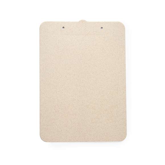 Organizador de línea nature fabricado en caña de trigo. Rígido y resistente, con pinza de sujeción metálica. Distintivo caña de trigo en una esquina y válido para hojas hasta tamaño A4.La caña de trigo fomenta la utilización de materias primas naturales, reduciendo así las emisiones contaminantes.