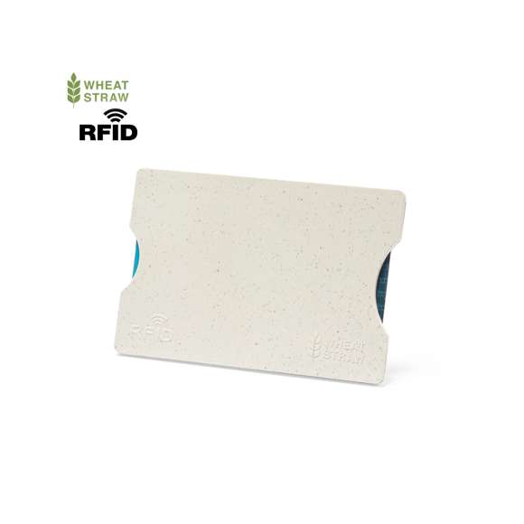Tarjetero de línea nature fabricado en caña de trigo. Con tecnología de seguridad RFID (Identificación por Radio Frecuencia) que mantiene seguros tus dispositivos de transmisión de identidad. Muesca para fácil acceso a la tarjeta y distintivos RFID y caña de trigo inyectados en molde.La caña de trigo fomenta la utilización de materias primas naturales, reduciendo así las emisiones contaminantes.