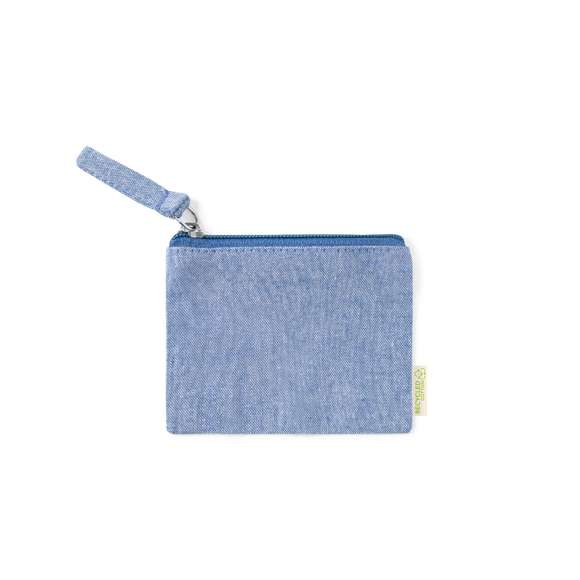 Monedero fabricado en 100% algodón reciclado. Compartimento principal con cierre de cremallera y tirador a juego. Con algodón distintivo reciclado en la etiqueta exterior y disponible en variada gama de colores. Certificación GRS (Global Recycled Standard / Estándar de Reciclaje Global), que garantiza el origen reciclado del material usado para fabricar el producto