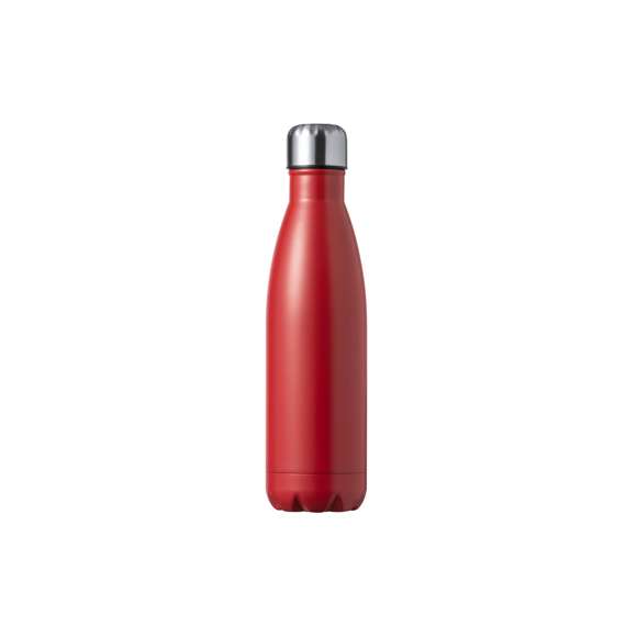 Bidón térmico de 550 ml de capacidad, fabricado en acero inox de doble pared. Con tapón a rosca, libre de BPA y disponible en variada gama de colores satinados. Presentado en caja individual de diseño kraft.Disponible manual de instrucciones en español e inglés.