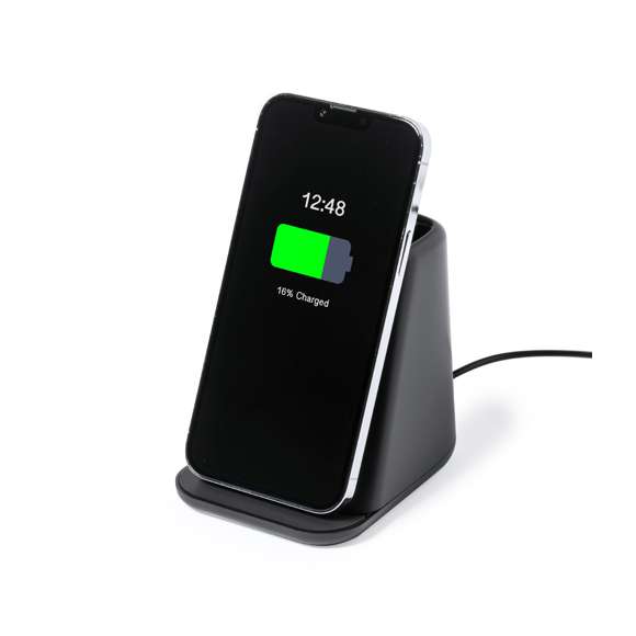 Lapicero multifunción con luz, especialmente diseñado para marcaje en láser e iluminar el logotipo.Con soporte para smartphone y cargador inalámbrico 15W integrado, compatible con dispositivos equipados con tecnología de carga inalámbrica Qi. Incluye 2 salidas USB (5V DC 2A)y cable de carga Tipo C de 150 cm. Base antideslizante y presentado en caja individual de diseño kraft, con manual de instrucciones en español e inglés.Fabricado conforme a los estándares RoHS y en cumplimiento con los siguientes requisitos de seguridad:Sistema de protección contra sobrecalentamiento.Sistema de protección contra sobrecarga.Sistema de bloqueo para evitar cortocircuitos.