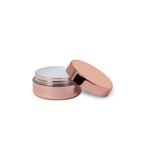 Bálsamo labial vegano dermatológicamente testado. Una alternativa 100% natural y de origen vegetal. Con aroma vainilla y protección SPF15. En tarrito de aluminio con tapa a rosca y acabado metalizado.