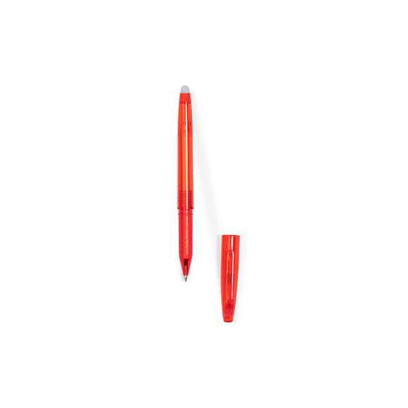Bolígrafo borrable con el que disfrutar de una escritura fluida y dejar margen para el error. Permite escribir, borrar y reescribir sin dañar los documentos. De cartucho jumbo y en tinta azul. Fabricado en resistente ABS de acabado transparente y disponible en variada gama de colores.