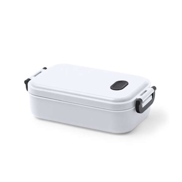 Fiambrera con exterior en acabado mate, fabricada en PP reciclado libre de BPA. De 900ml de capacidad y tapa hermética con cierres de seguridad. Dispone de Certificación Food Grade, garantizando la seguridad cuando los alimentos entran en contacto con el material usado para fabricar el producto. Disponible en variada gamas de colores. Presentada en bolsa individual reciclada.El PP reciclado es un plástico reciclado y altamente reciclable, de gran resistencia y apto para multitud de aplicaciones.