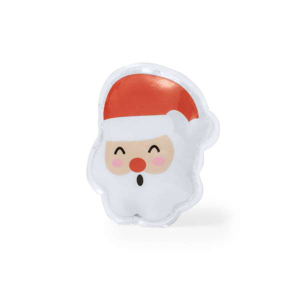 Parche término reutilizable de larga duración en originales motivos navideños. Disponibles dos divertidos diseños navideños: B: Árbol.D: Papa Noel.Para activación: doblar la chapa metálica para que el parche se endurezca y caliente.Para la reutilización del mismo: calentar agua en un recipiente con el parche dentro hasta que el gel interior vuelva a su estado líquido, y presionar la chapa metálica de nuevo. Presentado en bolsa reciclada.
