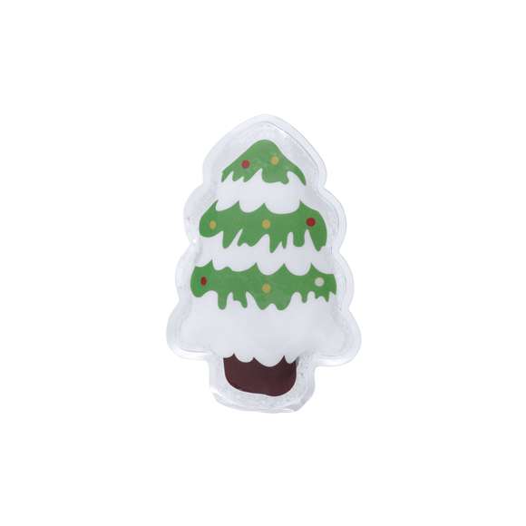 Parche término reutilizable de larga duración en originales motivos navideños. Disponibles dos divertidos diseños navideños: B: Árbol.D: Papa Noel.Para activación: doblar la chapa metálica para que el parche se endurezca y caliente.Para la reutilización del mismo: calentar agua en un recipiente con el parche dentro hasta que el gel interior vuelva a su estado líquido, y presionar la chapa metálica de nuevo. Presentado en bolsa reciclada.