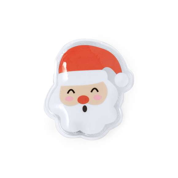 Parche término reutilizable de larga duración en originales motivos navideños. Disponibles dos divertidos diseños navideños: B: Árbol.D: Papa Noel.Para activación: doblar la chapa metálica para que el parche se endurezca y caliente.Para la reutilización del mismo: calentar agua en un recipiente con el parche dentro hasta que el gel interior vuelva a su estado líquido, y presionar la chapa metálica de nuevo. Presentado en bolsa reciclada.